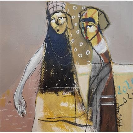 Painting No Title 8 by Nahleh Mona | Painting Figurative Acrylic Portrait