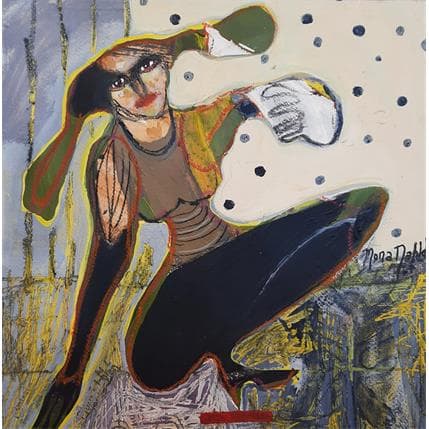 Painting No Title 10 by Nahleh Mona | Painting Figurative Acrylic Portrait