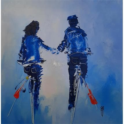 Peinture Main dans la main par Raffin Christian | Tableau Figuratif Acrylique, Huile scènes de vie