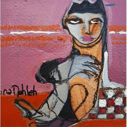 Painting No Title 4 by Nahleh Mona | Painting Figurative Acrylic Portrait