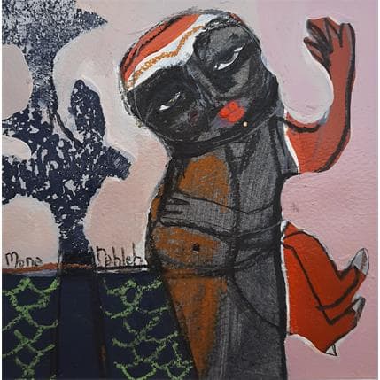 Painting No Title 7 by Nahleh Mona | Painting Figurative Acrylic Portrait