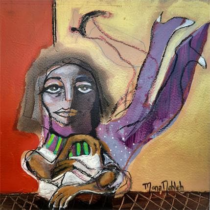 Painting No Title 6 by Nahleh Mona | Painting Figurative Acrylic Portrait