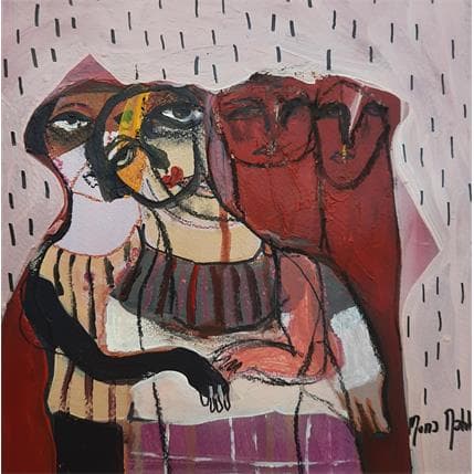 Painting No Title 4 by Nahleh Mona | Painting Figurative Acrylic Portrait