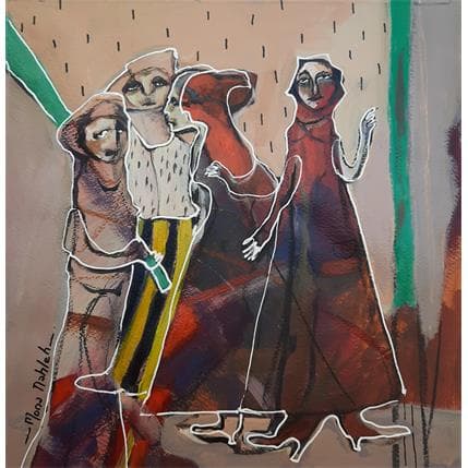 Painting No Title 8 by Nahleh Mona | Painting Figurative Acrylic Portrait