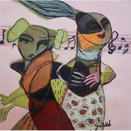 Painting No Title 6 by Nahleh Mona | Painting Figurative Acrylic Portrait