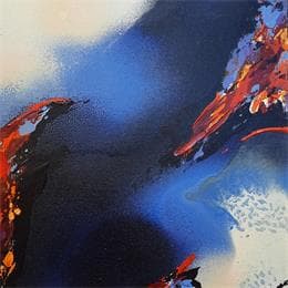 Peinture No Title 8 par Naen | Tableau Abstrait Acrylique minimaliste