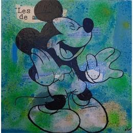 Pintura Mickey MDR 1 por Kikayou | Pintura Pop-art Graffiti Pop icons