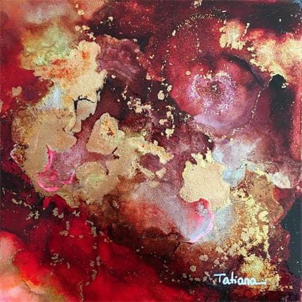 Peinture La rencontre du soleil par Stephan Tatiana | Tableau Figuratif minimaliste