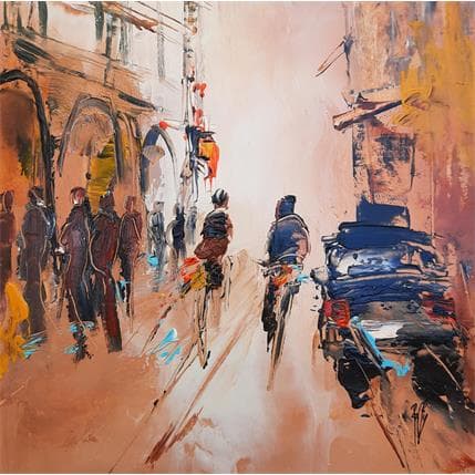 Peinture Vielle ville par Raffin Christian | Tableau Figuratif Acrylique, Huile scènes de vie