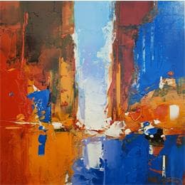 Peinture No Title 4 par Castan Daniel | Tableau Figuratif Huile Urbain