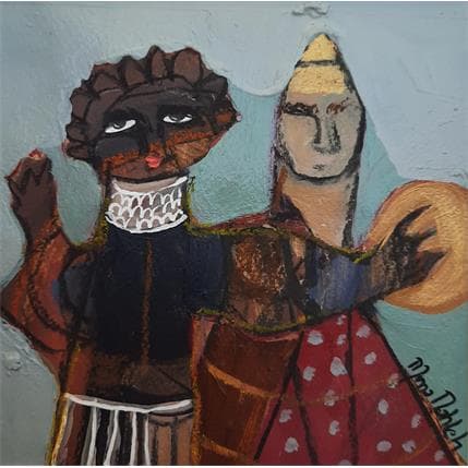 Painting No Title 4 by Nahleh Mona | Painting Figurative Acrylic Portrait