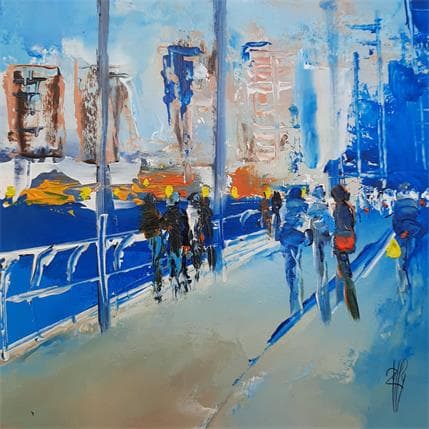 Peinture Les copines par Raffin Christian | Tableau Figuratif Acrylique, Huile scènes de vie