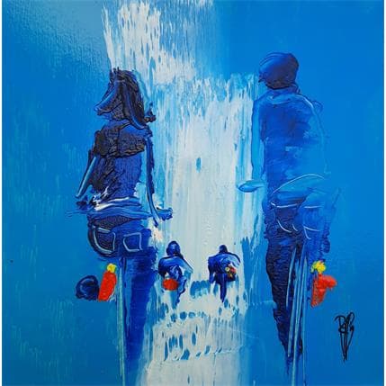 Peinture Bleu par Raffin Christian | Tableau Figuratif Acrylique, Huile scènes de vie