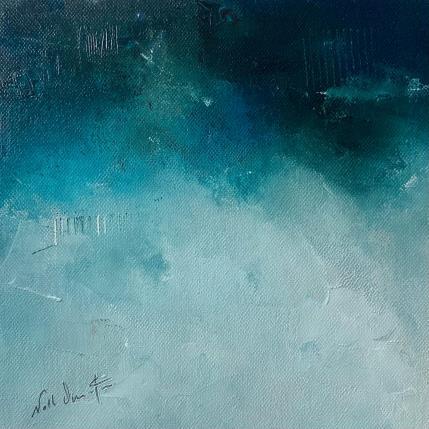 Painting La nuit me fascine by Dumontier Nathalie | Painting Abstract Oil Minimalist