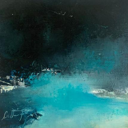 Peinture Ce long silence par Dumontier Nathalie | Tableau Abstrait Huile minimaliste