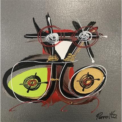 Peinture Bahia par Perrotte | Tableau Abstrait Acrylique Minimaliste