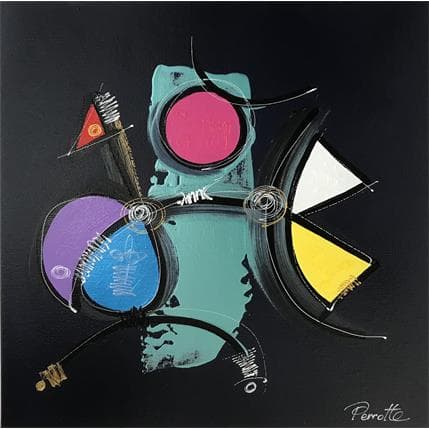 Peinture Max par Perrotte | Tableau Abstrait Acrylique Minimaliste