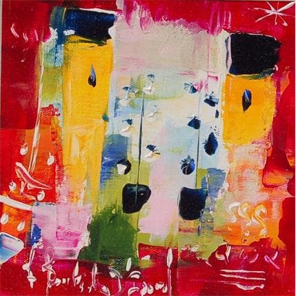 Painting Voyage au pays du soleil levant by Bastide d´Izard Armelle | Painting Abstract Acrylic