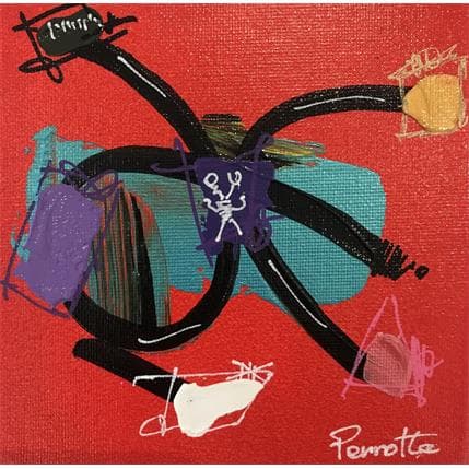 Peinture Zoom par Perrotte | Tableau Abstrait Acrylique minimaliste