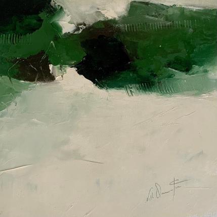 Painting l'odeur des fougères by Dumontier Nathalie | Painting Abstract Oil Minimalist