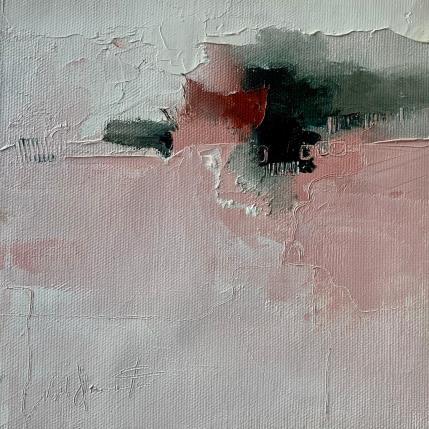Painting Mettre du rose dans sa vie by Dumontier Nathalie | Painting Abstract Oil Minimalist