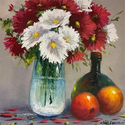 Peinture união par Chico Souza | Tableau Figuratif Huile Natures mortes