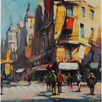 Peinture Sunny mood par Joro | Tableau Figuratif Huile Urbain