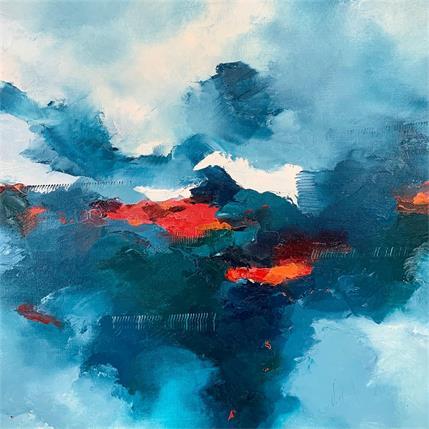 Peinture Le temps se compte par Dumontier Nathalie | Tableau Abstrait Huile Minimaliste