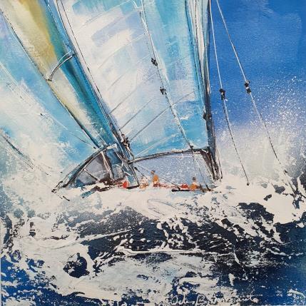 Gemälde Grand voile von Ortis-Bommarito Nicole | Gemälde Figurativ Acryl Marine