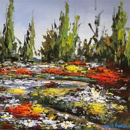 Peinture vista sagrada par Chico Souza | Tableau Figuratif Huile Natures mortes