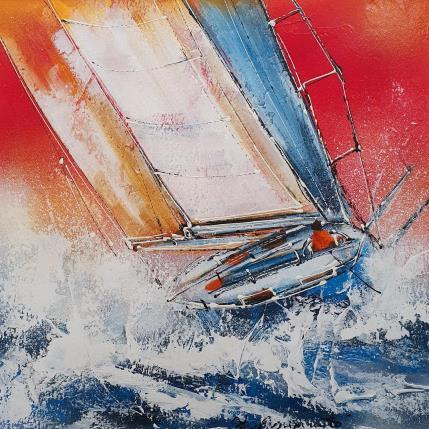 Peinture On fonce par Ortis-Bommarito Nicole | Tableau Figuratif Acrylique Marine