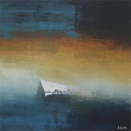 Peinture The lonely house par Lundh Jonas | Tableau Figuratif Acrylique Minimaliste