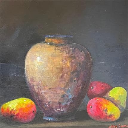 Peinture cuatro mangas par Chico Souza | Tableau Figuratif Huile Natures mortes