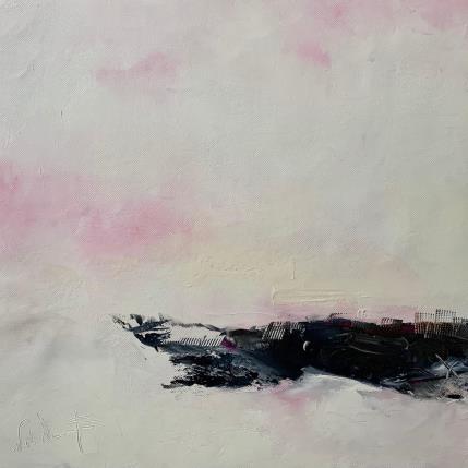 Peinture un brin de romantisme par Dumontier Nathalie | Tableau Abstrait Huile minimaliste
