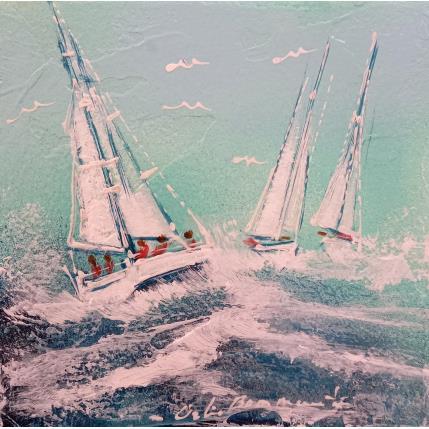 Painting Tranquille by Ortis-Bommarito Nicole | Painting Figurative Acrylic Marine