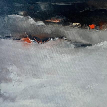 Painting fuir loin loin by Dumontier Nathalie | Painting Abstract Oil Minimalist