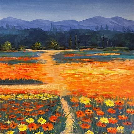 Peinture campo belo par Chico Souza | Tableau Figuratif Huile Natures mortes