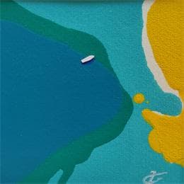 Peinture A LOVELY CRUISE 2 par Gozdz Joanna | Tableau Abstrait Acrylique minimaliste