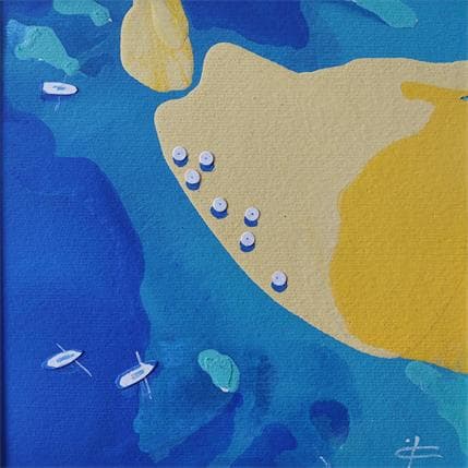 Peinture BEACH par Gozdz Joanna | Tableau Abstrait Acrylique minimaliste