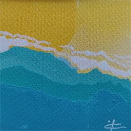 Peinture SURGE par Gozdz Joanna | Tableau Abstrait Acrylique minimaliste