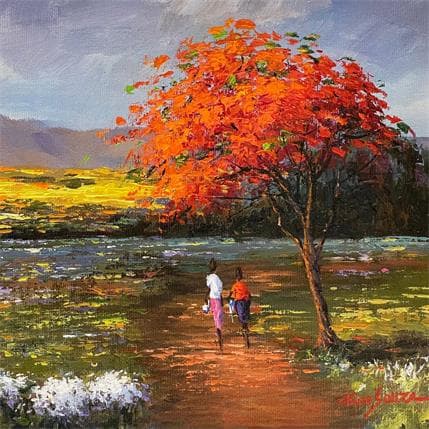 Peinture maria e josefa par Chico Souza | Tableau Figuratif Huile Natures mortes