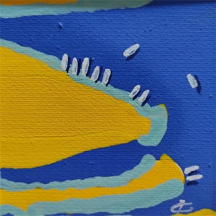Peinture IN THE MIDDLE OF THE SEA par Gozdz Joanna | Tableau Abstrait Acrylique minimaliste