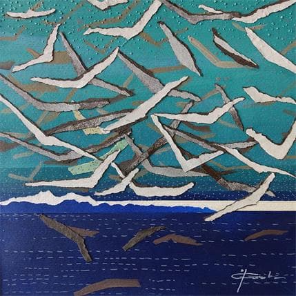 Peinture BIRDS 03 08 18 17.30 par Gozdz Joanna | Tableau Abstrait Acrylique minimaliste
