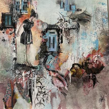 Painting SECRETS INSIDE by Bergeron Marie-Josée | Painting Figurative Acrylic, Oil Life style