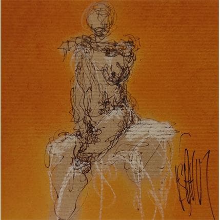 Peinture Louise par Sahuc François | Tableau Figuratif Acrylique Nu