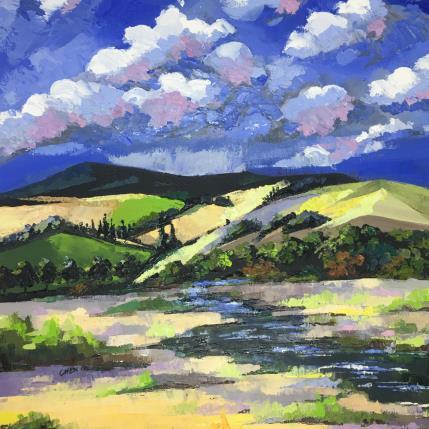 Peinture PAYSAGE DE SEPTEMBRE par Chen Xi | Tableau Abstrait Huile Paysages