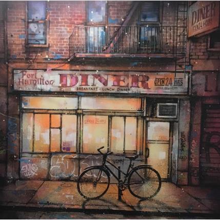 Peinture Fort Hamilton Diner par Graffmatt | Tableau Street Art Acrylique, Graffiti Portraits