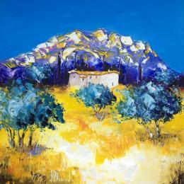 Pintura MONTAGNE SAINTE VICTOIRE por Sabourin Nathalie | Pintura Figurative Oil Landscapes