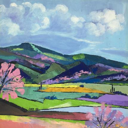 Peinture Amour dans le Lubéron par Chen Xi | Tableau Abstrait Huile Paysages