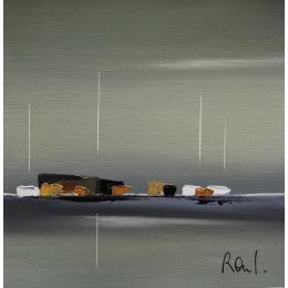 Painting IMPRESSIONS MARINES 20 by Roussel Marie-Ange et Fanny | Painting Abstract Oil Marine